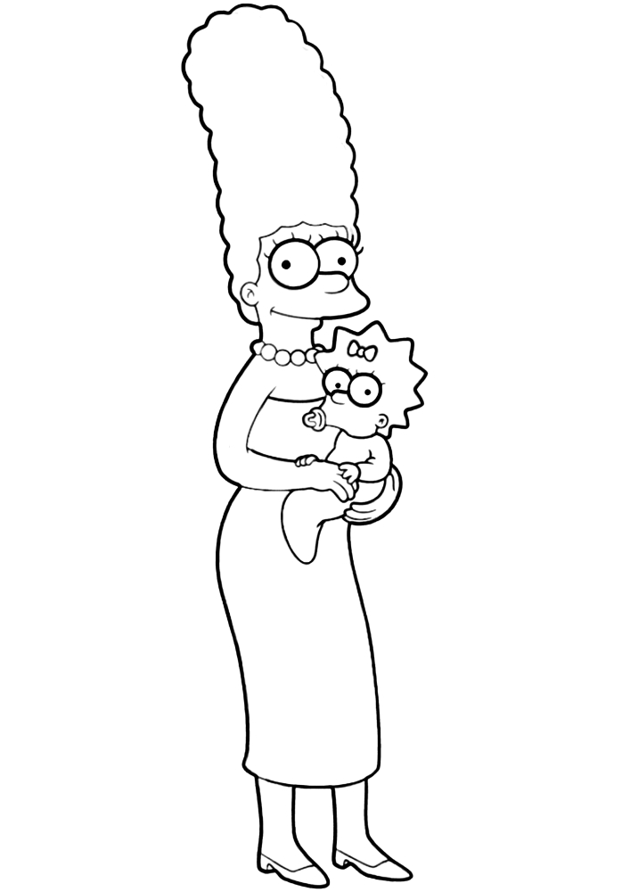 Homer zeigt mit dem Finger